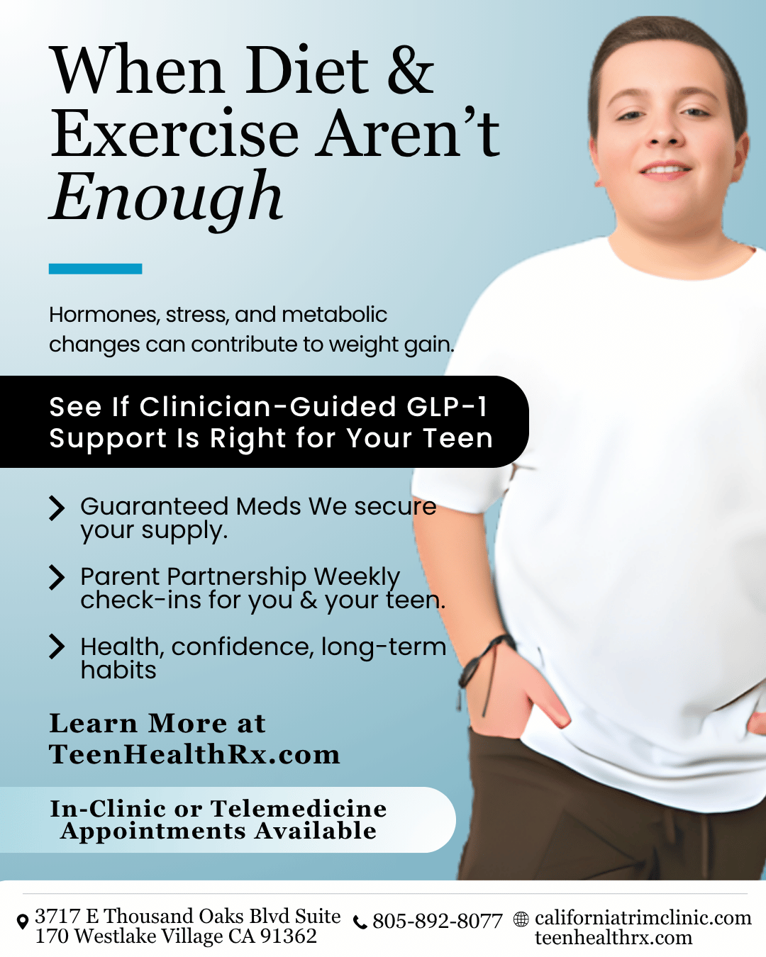 California Trim Clinic Opens a Virtual Front Door for Ohio Teen Medical Weight Loss and Metabolic Care